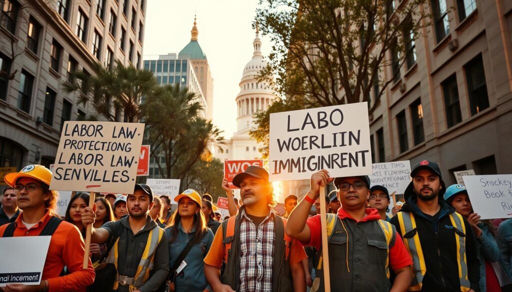 Do undocumented immigrants get protection under labor laws?